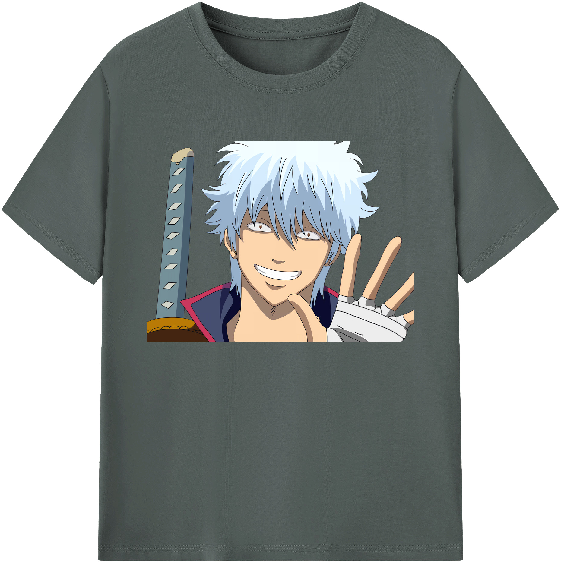 （画像用） ぎんたま 坂田銀時（さかたぎんとき） 神楽 志村新八（しむら しんぱち） GINTAMA Sakata Gintoki Kagura Shimura Shinpachi 綿100％ メンズ半袖Tシャツ｜肌触りやわらか＆通気性